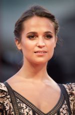 ALICIA VIKANDER at The Danish Girl Premiere at 72nd Venice Film Festival