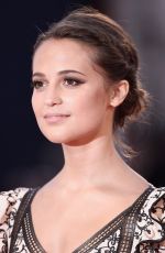 ALICIA VIKANDER at The Danish Girl Premiere at 72nd Venice Film Festival