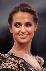 ALICIA VIKANDER at The Danish Girl Premiere at 72nd Venice Film Festival
