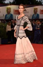 ALICIA VIKANDER at The Danish Girl Premiere at 72nd Venice Film Festival