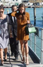 ALICIA VIKANDER Leaves a Boat in Venice 09/06/2015