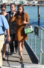 ALICIA VIKANDER Leaves a Boat in Venice 09/06/2015