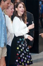 ALISON BRIE at Good Morning America in New York 09/08/2015