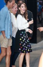 ALISON BRIE at Good Morning America in New York 09/08/2015