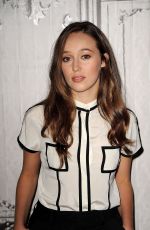 ALYCIA DEBNAM-CAREY at AOL Build Speaker Series in New York 09/01/2015