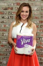 ALYSSA MILANO at Alyssa Milano Signature Designs by Viva Towels Launch in West Hollywood 09/01/2015