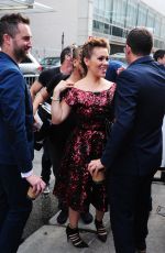 ALYSSA MILANO Out at New York Fashion Week in New York 09/11/2015