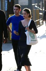 AMANDA PEET Arrives at Jimmy Kimmel Live! in Hollywood 09/02/2015