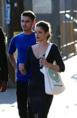 AMANDA PEET Arrives at Jimmy Kimmel Live! in Hollywood 09/02/2015