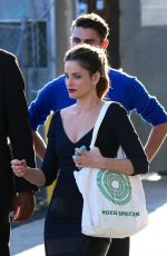 AMANDA PEET Arrives at Jimmy Kimmel Live! in Hollywood 09/02/2015