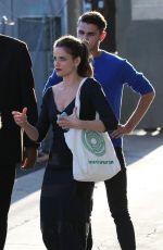 AMANDA PEET Arrives at Jimmy Kimmel Live! in Hollywood 09/02/2015