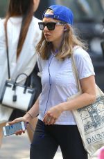 AMANDA SEYFRIED in Leggins Out and About in New York 09/02/2015