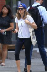 AMANDA SEYFRIED in Leggins Out and About in New York 09/02/2015