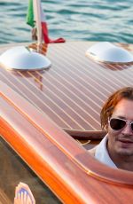 AMBER HEARD and Johny Depp at Boat Ride in Venice 09/06/2015