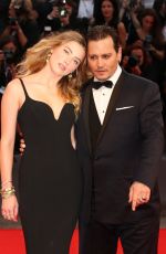 AMBER HEARD at Black Mass Premiere at 72nd Venice Film Festival