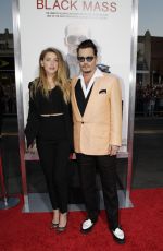 AMBER HEARD at Black Mass Premiere in Brookline, Massachusetts 09/15/2015