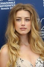 AMBER HEARD at The Danish Girl Photocall at 2015 Venice Film Festival 09/05/2015