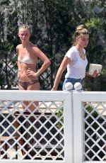 AMBER HEARD in Bikini Bottoms at a Pool in Rio De Janeiro 09/24/2015