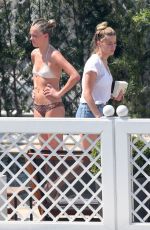 AMBER HEARD in Bikini Bottoms at a Pool in Rio De Janeiro 09/24/2015