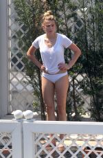 AMBER HEARD in Bikini Bottoms at a Pool in Rio De Janeiro 09/24/2015