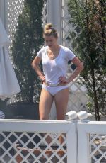 AMBER HEARD in Bikini Bottoms at a Pool in Rio De Janeiro 09/24/2015