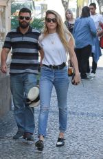 AMBER HEARD Out Shopping on the Streets of Lapa in Rio De Janeiro 09/22/2015