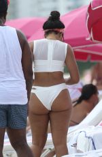 ANGELA SIMMONS in Bikini at a Beach in Miami 09/19/2015