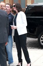 ANNE HATHAWAY Arrives at Her Hotel in NEw York 09/22/2015