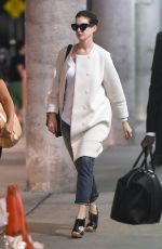 ANNE HATHAWAY at JFK Airport in New York 09/17/2015
