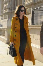 ANNE HATHAWAY Leaves Her Hotel in London 09/27/2015