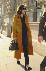 ANNE HATHAWAY Leaves Her Hotel in London 09/27/2015