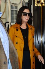 ANNE HATHAWAY Leaves Her Hotel in London 09/27/2015