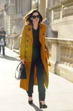 ANNE HATHAWAY Leaves Her Hotel in London 09/27/2015