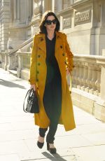 ANNE HATHAWAY Leaves Her Hotel in London 09/27/2015