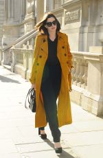 ANNE HATHAWAY Leaves Her Hotel in London 09/27/2015