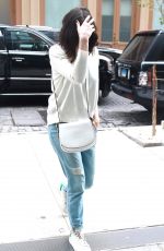 ANNE HATHAWAY Out and About in New York 09/22/2015