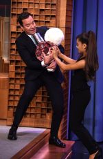 ARIANA GRANDE at The Tonight Show Starring Jimmy Fallon in New York 09/15/2015
