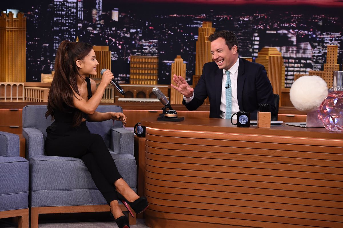 ARIANA GRANDE at The Tonight Show Starring Jimmy Fallon in New York 09