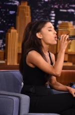 ARIANA GRANDE at The Tonight Show Starring Jimmy Fallon in New York 09/15/2015