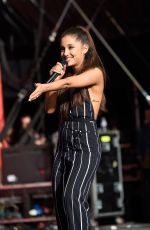 ARIANA GRANDE Performs at 2015 Global Citizen Festival in New York 09/26/2015