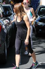 ASHLEY GREENE in Leggings Shopping at Bristol Farms in Los Angeles 09/20/2015