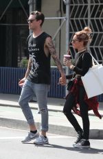 ASHLEY TISDALE and CHristopher French Out and About in New York 09/09/2015