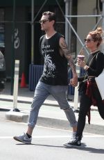 ASHLEY TISDALE and CHristopher French Out and About in New York 09/09/2015