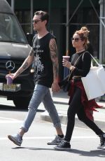 ASHLEY TISDALE and CHristopher French Out and About in New York 09/09/2015