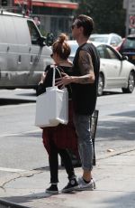 ASHLEY TISDALE and CHristopher French Out and About in New York 09/09/2015