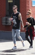 ASHLEY TISDALE and CHristopher French Out and About in New York 09/09/2015