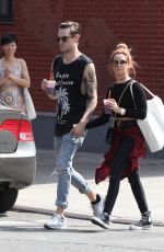ASHLEY TISDALE and CHristopher French Out and About in New York 09/09/2015