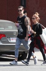 ASHLEY TISDALE and CHristopher French Out and About in New York 09/09/2015