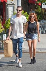 ASHLEY TISDALE in Jeans Shorts Out in New York 09/08/2015