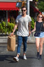 ASHLEY TISDALE in Jeans Shorts Out in New York 09/08/2015